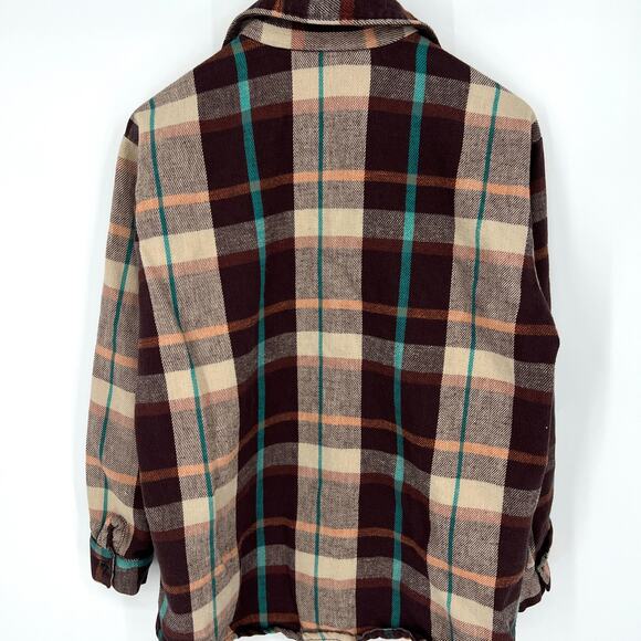 Vintage Clydesdale Reidbord Bros. Co. USA Flannel Plaid Button Up Shirt Size L - Picture 3 of 8